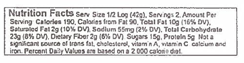 Crown Candy Peanut Log - 12 Individually Wrapped 3oz Peanut Logs Per Box