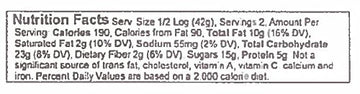 Crown Candy Peanut Log - 12 Individually Wrapped 3oz Peanut Logs Per Box