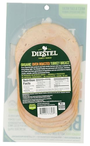Diestel Turkey, Organic Sliced Oven Roast Breast, 6 oz
