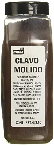 Badia Ground Cloves, Premium Spice For Baking, Cooking & Beverages, Warm Aromatic Flavor, 16 Oz