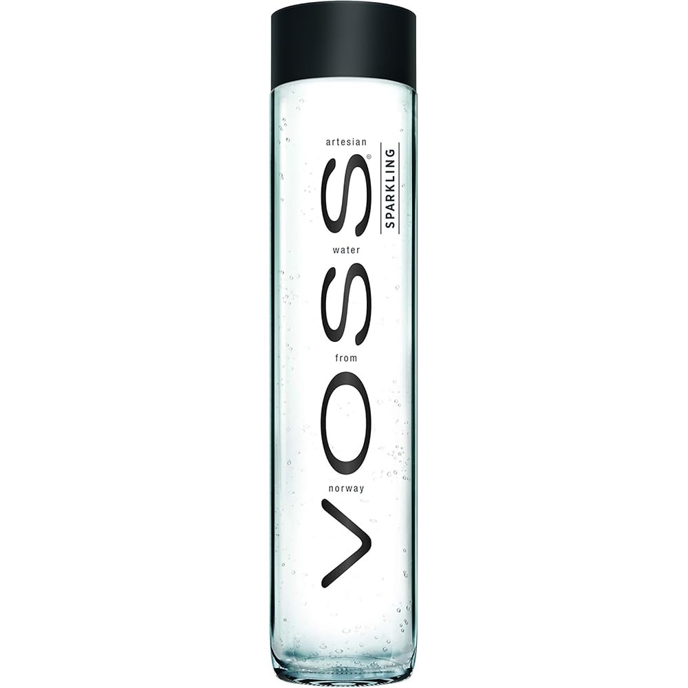 Voss Artesian Sparkling Water, Glass Bottle, 27.05 oz