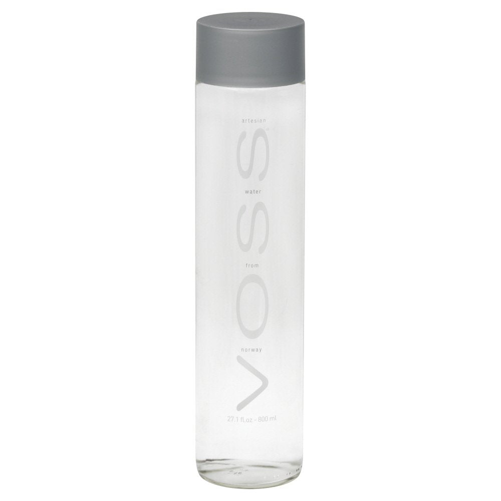 Voss Artesian Water (Still) Glass Bottles, 27.1-Ounce (Pack Of 6)