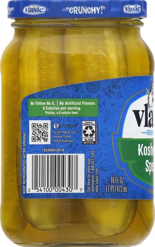 Vlasic Kosher Dill Spear Pickles 16 Oz