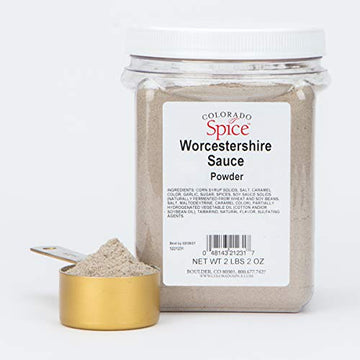 Colorado Spice Worcestershire Powder, 34 Ounce, Caramel Color, Model 5221231, 2.12 Pound Pack