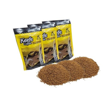 Keefe Coffee 100% Colombian Premium Freeze Dried Coffee 3Oz Sealed Bag (3 Ounce (Pack Of 3), Coffee)