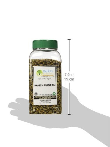 Indus Organics Panch Phoran Bengal Five Spice Blend, Premium Grade, 1 Lb Jar