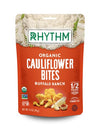 Rhythm Superfoods Crunchy Cauliflower Bites Buffalo Ranch Organic & Non-Gmo 1.4 Oz Vegangluten-Free Vegetable Superfood Snacks
