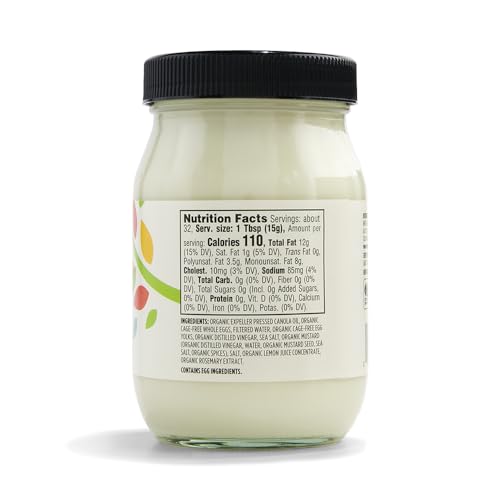 365 by Whole Foods Market Organic Mayonnaise, 16 Fl Oz - Creamy, Egg-Free, Non-GMO, Perfect for Sandwiches and Dips