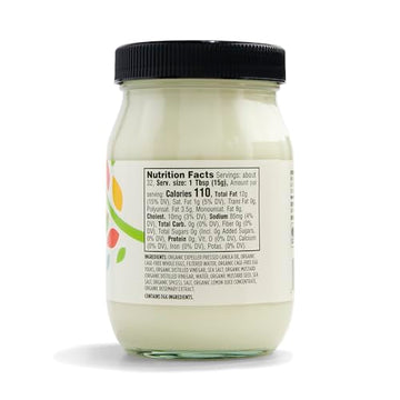 365 by Whole Foods Market Organic Mayonnaise, 16 Fl Oz - Creamy, Egg-Free, Non-GMO, Perfect for Sandwiches and Dips