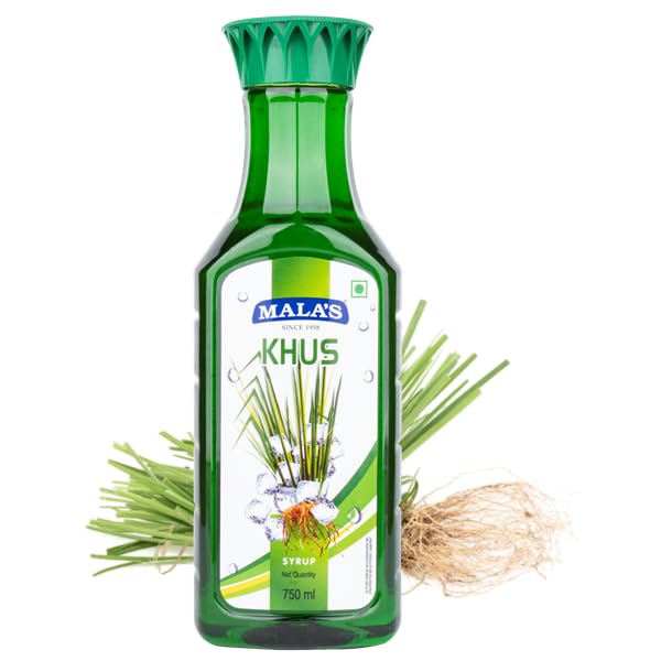 Indian Mala Fruit Syrup | 750ml (25 fl oz) (750ml, Khus)