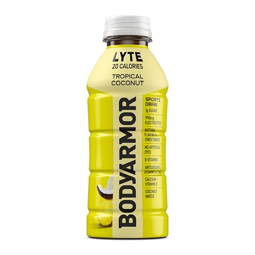 BODYARMOR LYTE Sports Drink Low-Calorie Sports Beverage, Tropical Coconut, Coconut Water Hydration, Natural Flavors With Vitamin