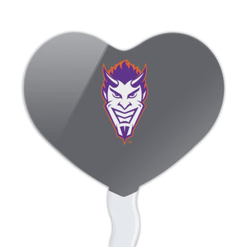 GRAPHICS & MORE Cupcake Picks Set of 6, Acrylic, Heart Design, One Size, Northwestern State University