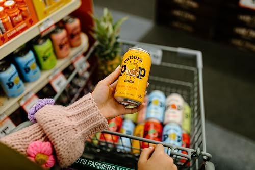 Culture Pop Soda Probiotic Low Sugar Soda - Sparkling Probiotic Drink Soda For Gut - Seltzer, Soda Pop & Sparkling Juice Alternative - Non-Gmo, Kosher, Gluten-Free & No Stevia (Pack Of 12)