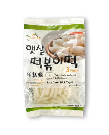 Apexy Korean Rice Cake Tteokbokkik Rice Cake, Chewy Tteok, Authentic Korean Street Food Snack, Perfect With Cheese And Ramen Noo