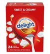 Coffee Creamer Singles, Sweet & Creamy, Shelf Stable Flavored Creamer, 24 Ct - Pack of 3