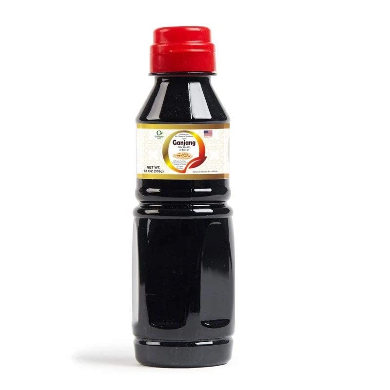 Q-Rapha Premium Korean Ganjang (Soy Sauce) Gluten-Free, Non-Gmo, Unpasteurized, Artisanal, Aged Over 3 Years (12.0 Fl Oz)