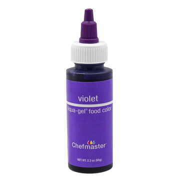 Chefmaster Violet Liqua-Gel® Food Coloring | Vibrant Color | Professional-Grade Dye For Icing, Frosting, Fondant | Baking & Decorating | Fade-Resistant | Easy-To-Use | Made In Usa | 2.3 Oz