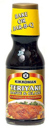Kikkoman Teriyaki Baste & Glaze with Honey & Pineapple, 12.8 oz Bottle, Pack of 3