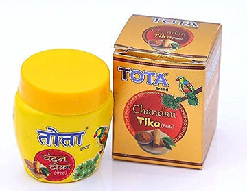 TOTA Pooja Set of Ghee Diya Batti | Roli Kumkum | Chandan Tilak Paste |Moli Kalawa Puja Items for Home (Total weight - 300 Gram)
