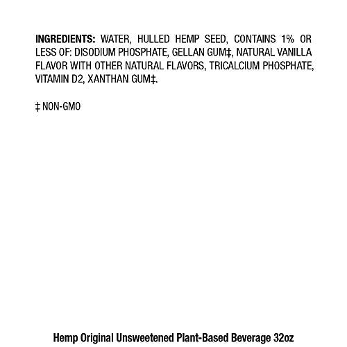 Pacific Foods Hemp Original Unsweetened Plant-Based Beverage, 32 Ounce
