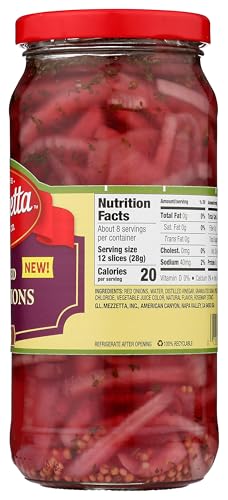 Mezzetta Pickled Red Onions Sweet and Tangy 16 Oz