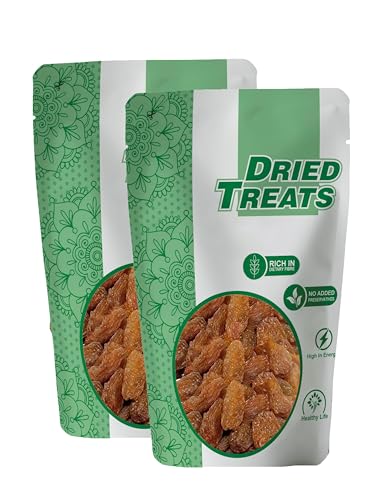 Dried Treats Premium Fresh Raisins (Golden Raisins/Munakka, 400 Grams)