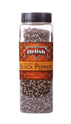 Premium Cracked Black Pepper Peppercorns by Its Delish, 15 Oz Large Jar | Gourmet Freshly Coarse Ground Peppercorn For Grinder R