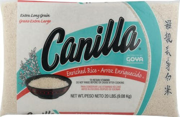 Goya Foods Canilla Extra Long Grain White Rice, 20 Pound