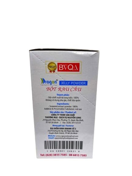 Dragon Coconut Jelly Powder -Bot Rau Cau- 12 packs x 0.35oz