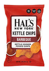 Hal's New York Kettle Cooked Gluten Free Barbeque BBQ Flavored Potato Chip Crisps, 2 Oz (Pack of 6)