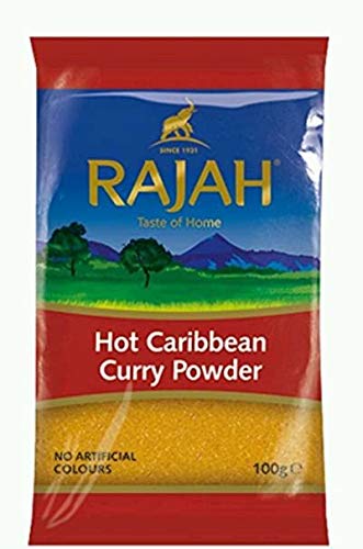 Rajah Hot Caribbean Curry Powder - 100g - Pack of 1