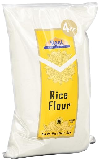 Rani Rice (White) Flour 64Oz (4Lbs) 1.81Kg Bulk ~ All Natural | Gluten Friendly | Vegan | Non-Gmo | Kosher | Indian Origin