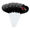 GRAPHICS & MORE Cupcake Picks Set of 6, Acrylic, Seattle University Color, Model CUPCAKE.HEART.CLCSEU.Z007491