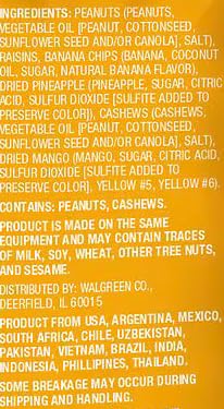 Tropical Trail Mix with Dried Fruit: Peanuts, Raisins, Banana Chips, Pineapple, Cashews, Mango - Snack Snacking Food Treat, 2 Ni