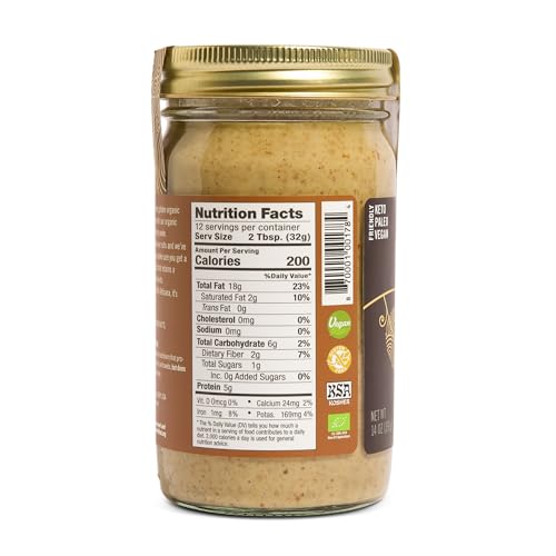 Artisana Organics Raw Walnut Butter with Cashews (2-Pack) 14oz Jars | No Sugar Added Whole30 Compatible | Vegan + Paleo Friendly Non GMO