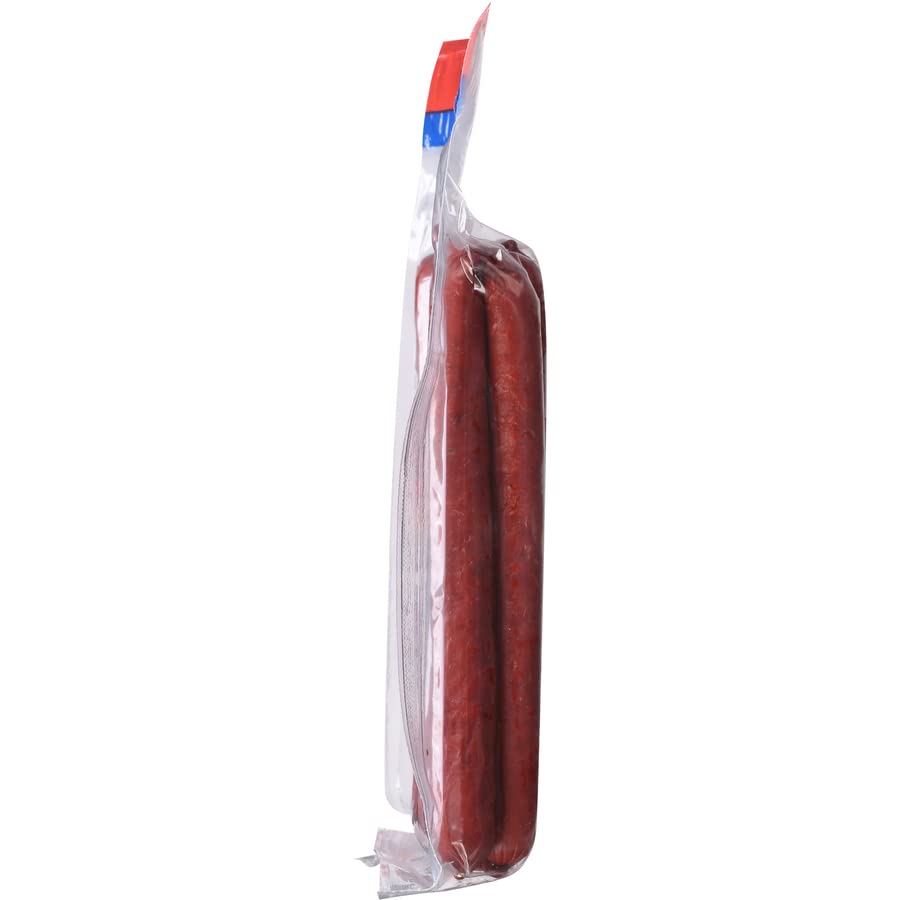 Old Wisconsin Hot & Spicy Sausage Snack Sticks, 14oz Resealable Pack, Naturally Smoked, High Protein, Low Carb, Gluten Free