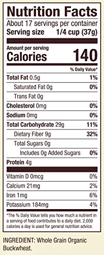 Bob'S Red Mill Organic Buckwheat Flour, 22-Ounce (Pack Of 4)