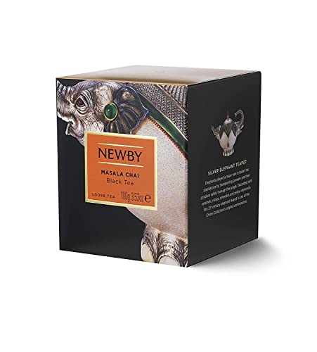 Newby London Masala Chai Heritage – Loose Leaf (100 G / 3.53 Oz Carton) – Spiced Indian Black Tea Blend