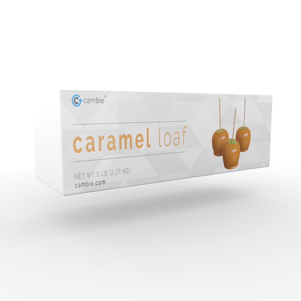 Cambie Caramel Loaf | Ready to Use | Rich, Creamy and Soft | For Caramel Apples, Dipping, Truffles and Bakery Applications (5 lb