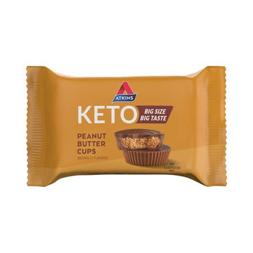 Atkins Keto Peanut Butter Cups, Naturally Flavored, Zero Grams Added Sugar, Gluten Free, 20 Count