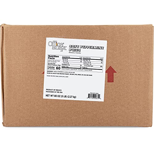 Candy Assortments, Peppermint Puffs Candy, 5 lb Carton