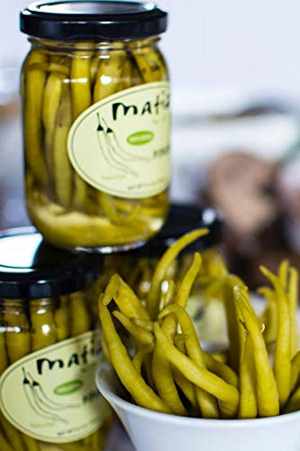 Matiz Piparras Spanish Green Pickled Peppers, 6.4 oz., Red Guindilla Peppers