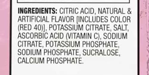 Sqwincher Zero Qwik Stik, Sugar Free, Low Calorie, Low Sodium Electrolyte Powder Hydration Drink Mix, Strawberry Lemonade, .11 0Z Packet (Pack Of 50)