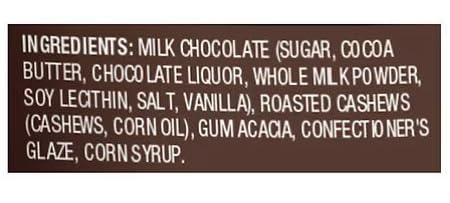 Nice! Milk Chocolate Covered Cashews, Crunchy Salted, 4.5oz Bag, Holiday Gift Snack