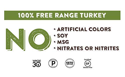Nicks Sticks Clean & Balanced Free Range Turkey Snack Sticks | Made in the USA | Gluten Free | Paleo, Keto, Whole30 Approved |