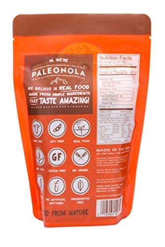 Paleonola - Grain Free Granola Maple Pancake Flavor - Non-GMO, Grain, Soy, Gluten, Dairy Free - Low Carb Protein Snack For A Hea