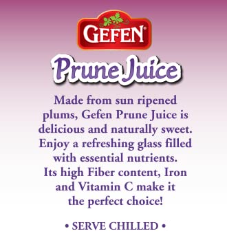 Gefen All Natural Prune Juice 32Oz (2 Pack) Not From Concentrate | Kosher (Including Passover)