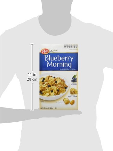 Post Blueberry Morning Cereal, 13.5-Ounce Boxes (Pack Of 4)