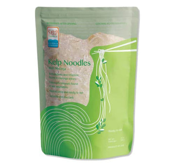 Sea Tangle Moringa Kelp Noodles (12oz) - Pack of 2 - Low Calorie Asian Noodles for Healthy Noodle Dishes - Gluten Free, Keto Noo