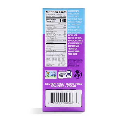 Bobos Oat Bars Original Fig Bar 5 Count 1.5 OZ